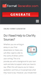 Mobile Screenshot of formatgenerator.com